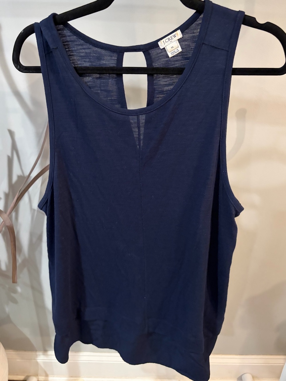 J. Crew Navy Sleeveless Tank Top size XL